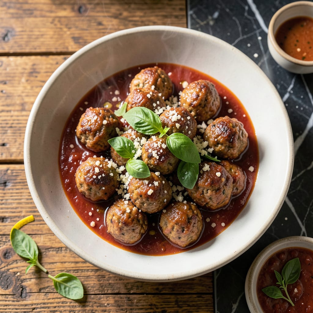 Comprehensive Chef John's Meatball Recipe: Italian Herb Infused Bites visual reference
