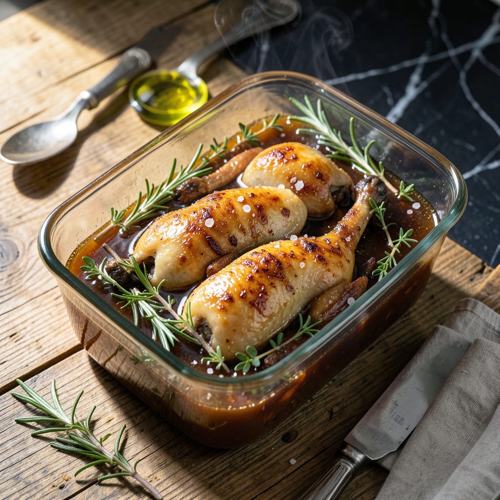 Visual representation of Cornish Game Hen Brine Recipe: Herb Infused Moisture Lock for Succulent Meat