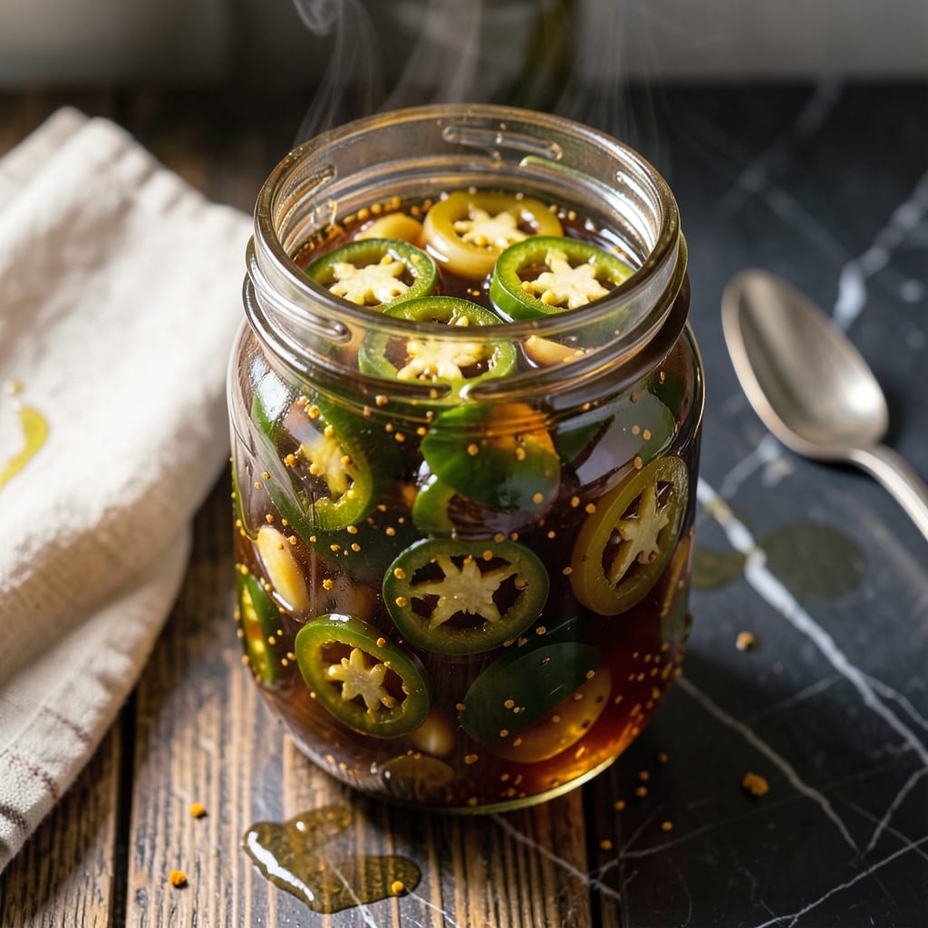 Complete Cowboy Candy Recipe Pioneer Woman: Spicy Sweet Candied Jalapeños overview image