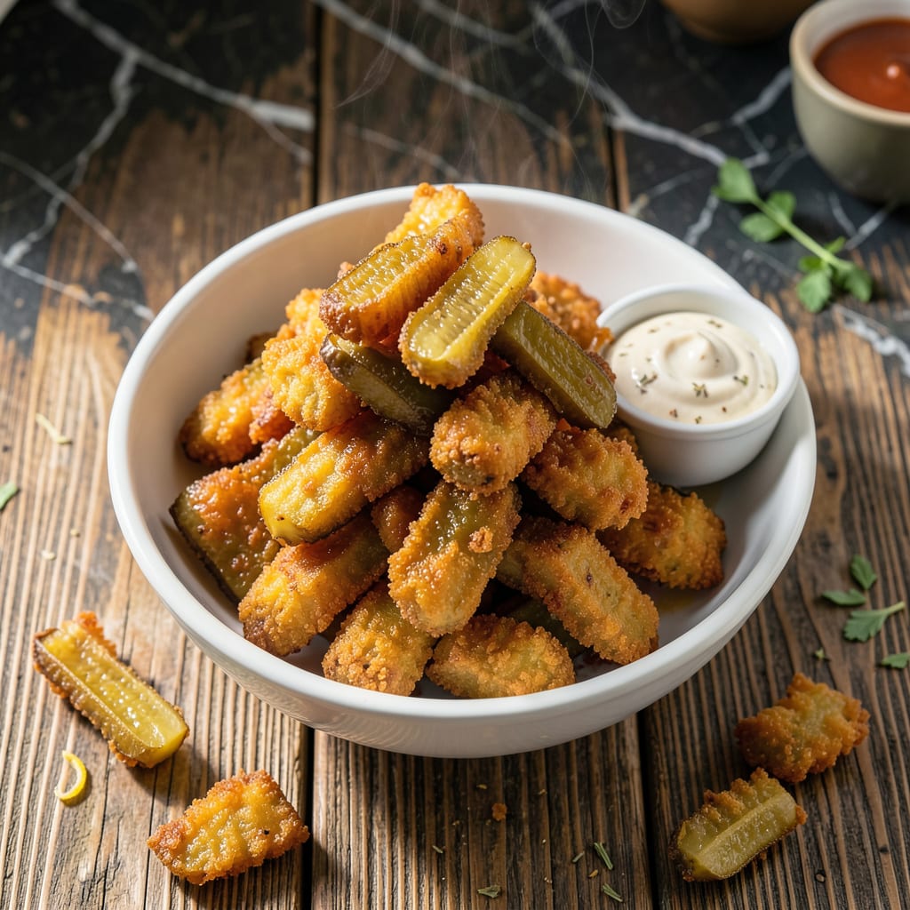 Cracker Barrel Fried Pickles Recipe: Double Dredged Crunch with Zesty Kick detailed visual guide