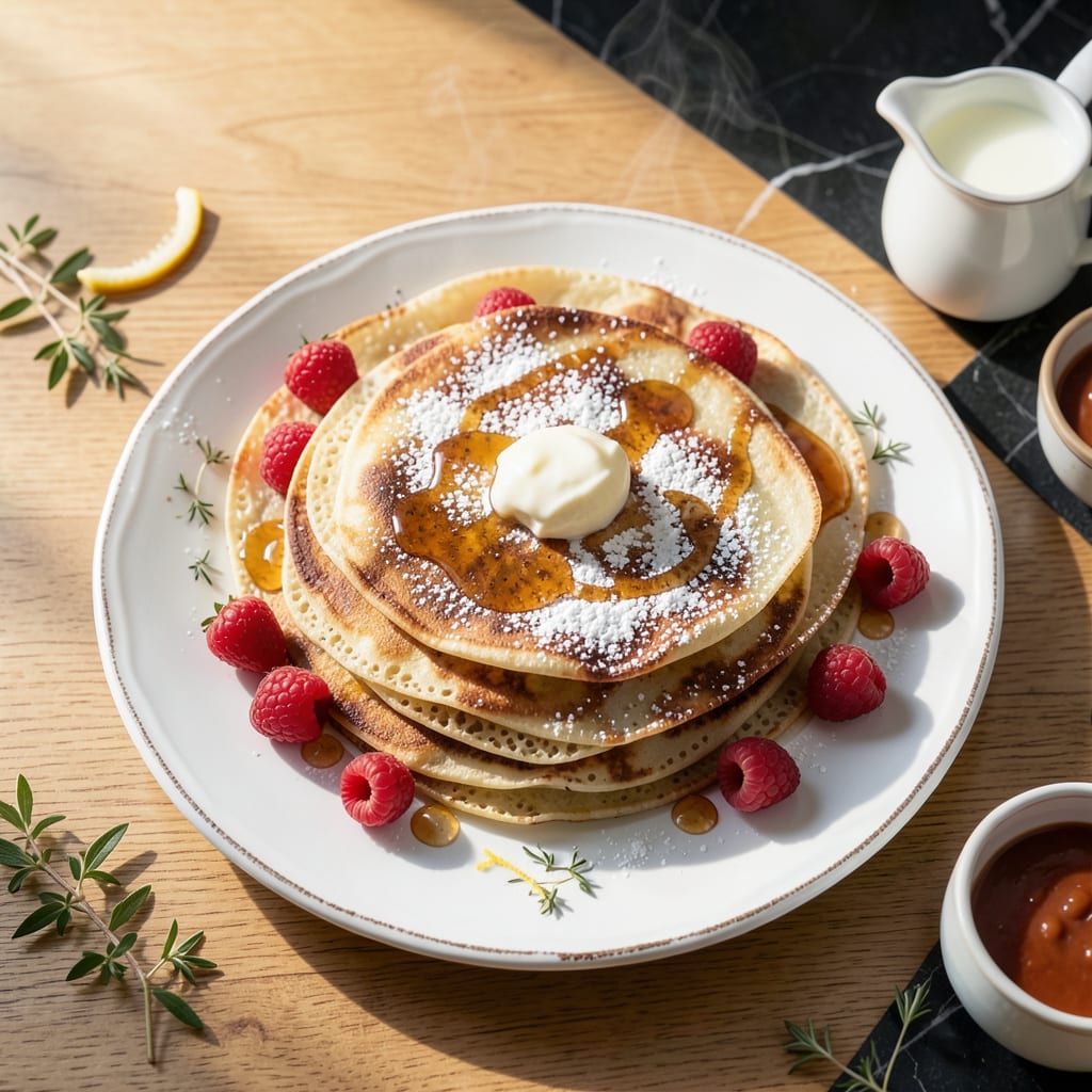 Crepes With Pancake Mix Recipe: Thin and Lacy French Style Breakfast example with annotations