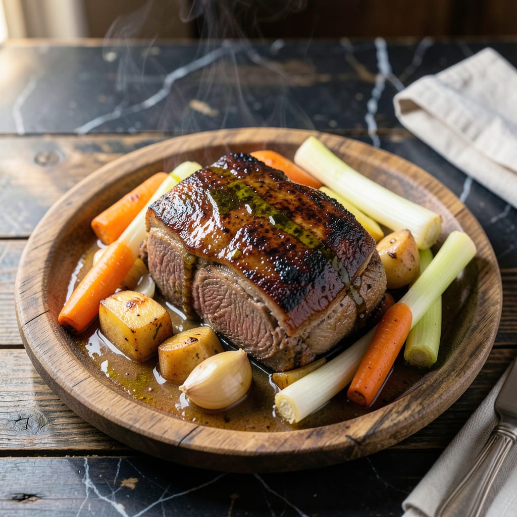 Crockpot Elk Roast Recipe: Slow Cooked Wild Game Tenderness example with annotations