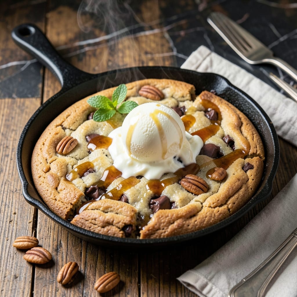Pizookie Recipe With Cookie Dough: Gooey Center and Warm Chocolate Chips Pizookie Recipe With Cookie Dough: Gooey Center and Warm Chocolate Chips