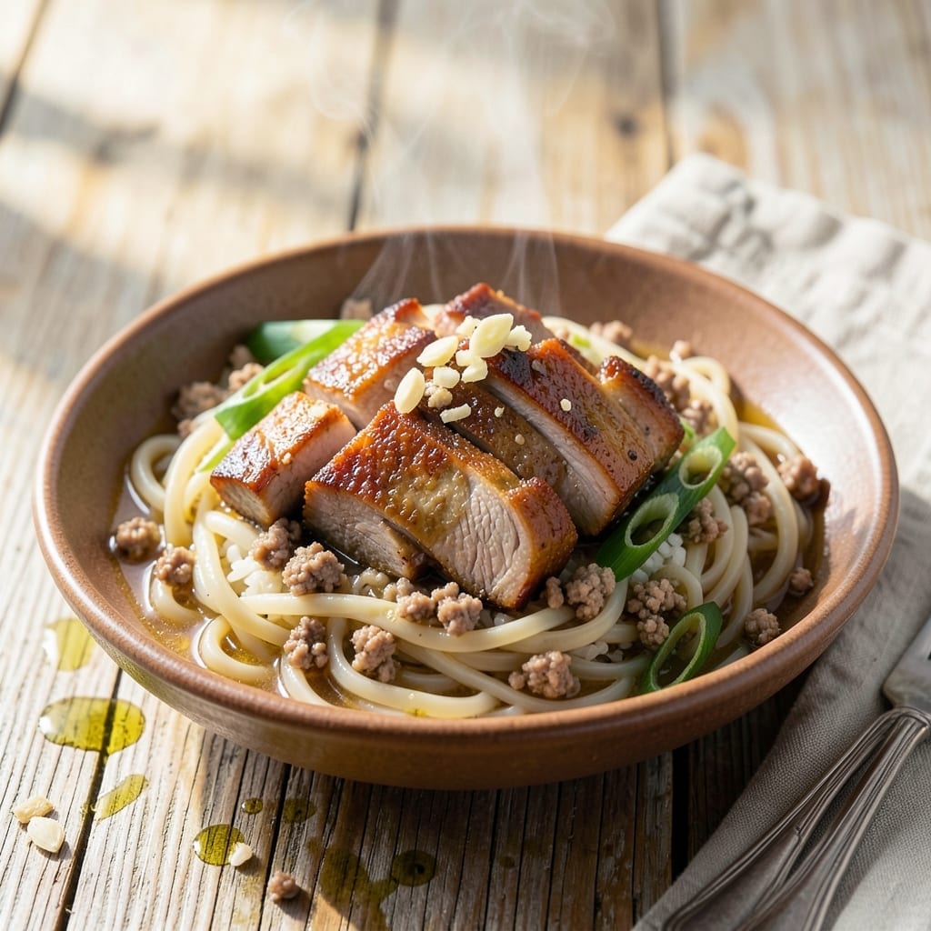 Pork Long Rice Recipe Hawaiian Style: Noodles Soaked in Savory Pork Broth Pork Long Rice Recipe Hawaiian Style: Noodles Soaked in Savory Pork Broth