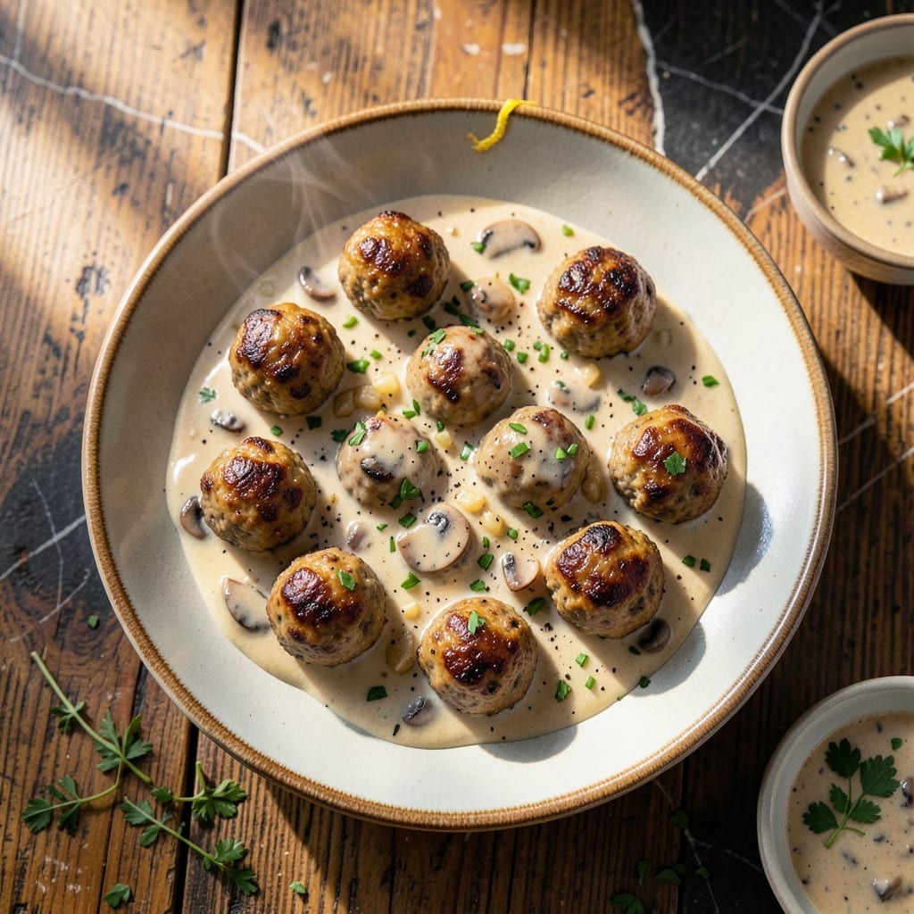 Swedish Meatballs Recipe Cream Of Mushroom: Velvety Sauce With Tender Bites