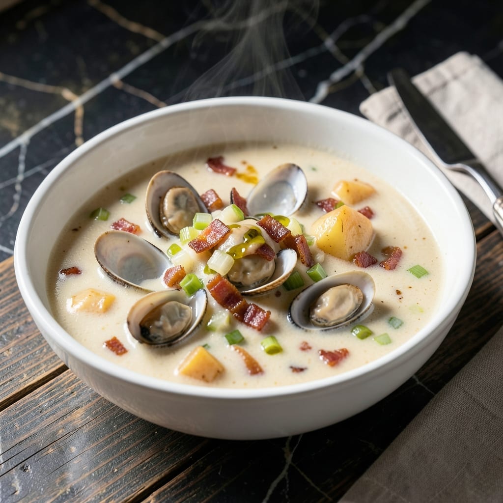Mo's Clam Chowder Recipe: New England-Style Creamy Bowl Mo's Clam Chowder Recipe: New England-Style Creamy Bowl