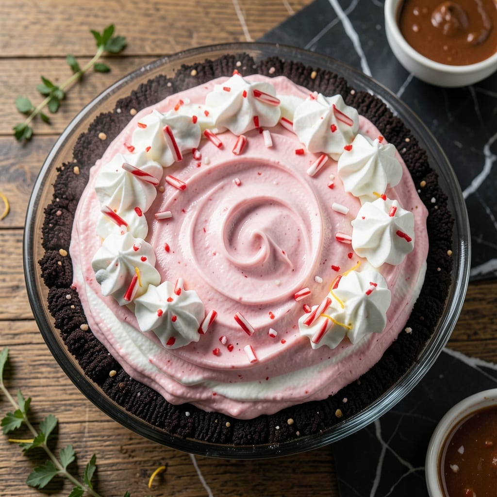 Peppermint Ice Cream Pie Recipe With Oreo Crust: Cool and Creamy Holiday Delight