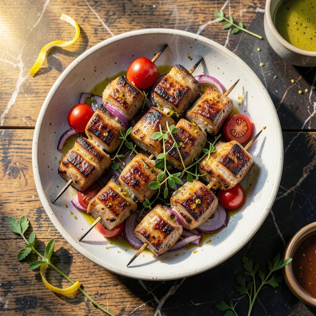 Pork Souvlaki Recipe Rick Stein: Mediterranean Skewers With Zesty Lemon