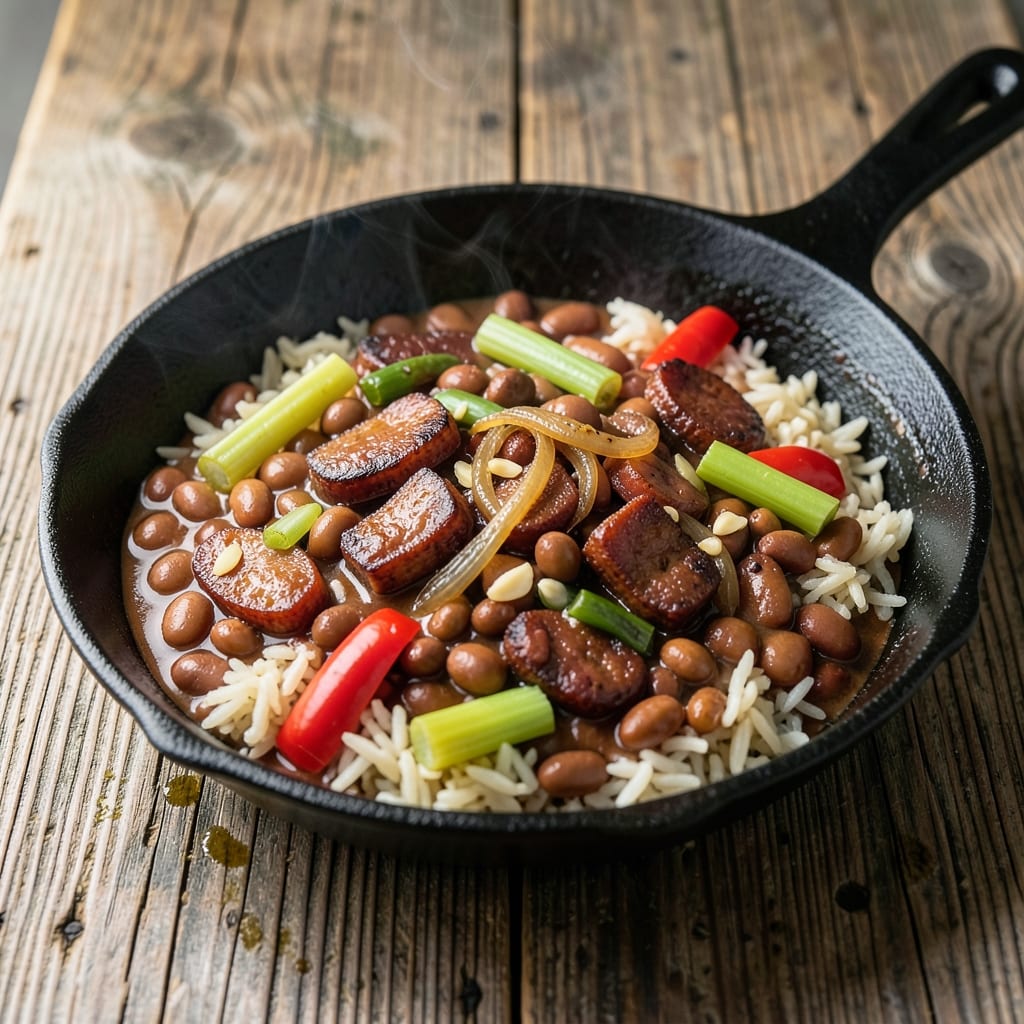 Popeyes Red Beans and Rice Recipe Secret Ingredient: Smoky Andouille Depth in Every Bite