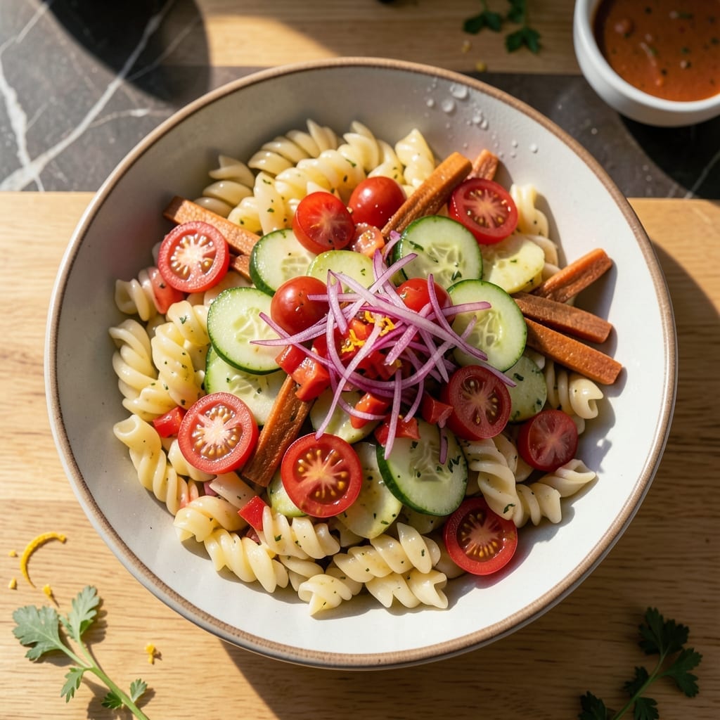 Pasta Salad Recipe No Olives: Fresh Garden Veggies in Every Bite