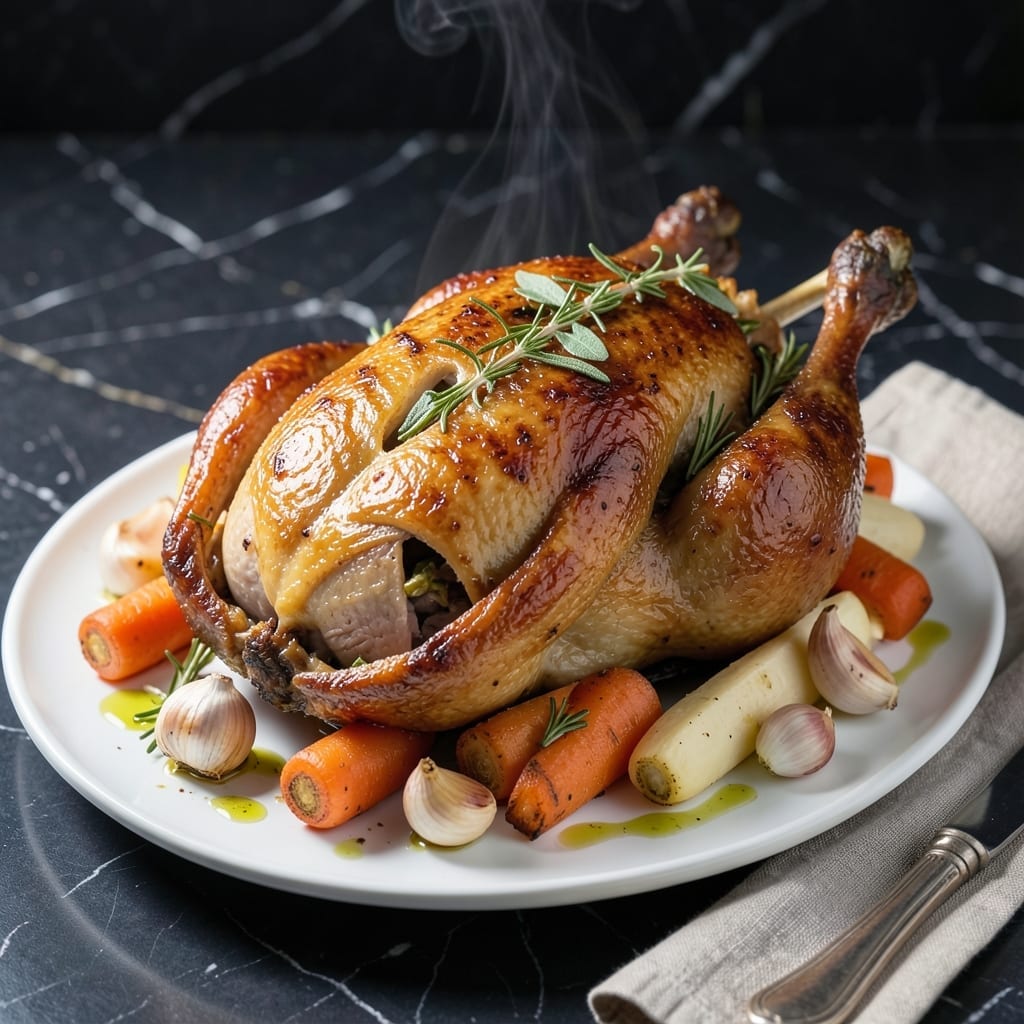 Roast Duck Recipe: Crispy Skin with Rich Herb Infusion Roast Duck Recipe: Crispy Skin with Rich Herb Infusion