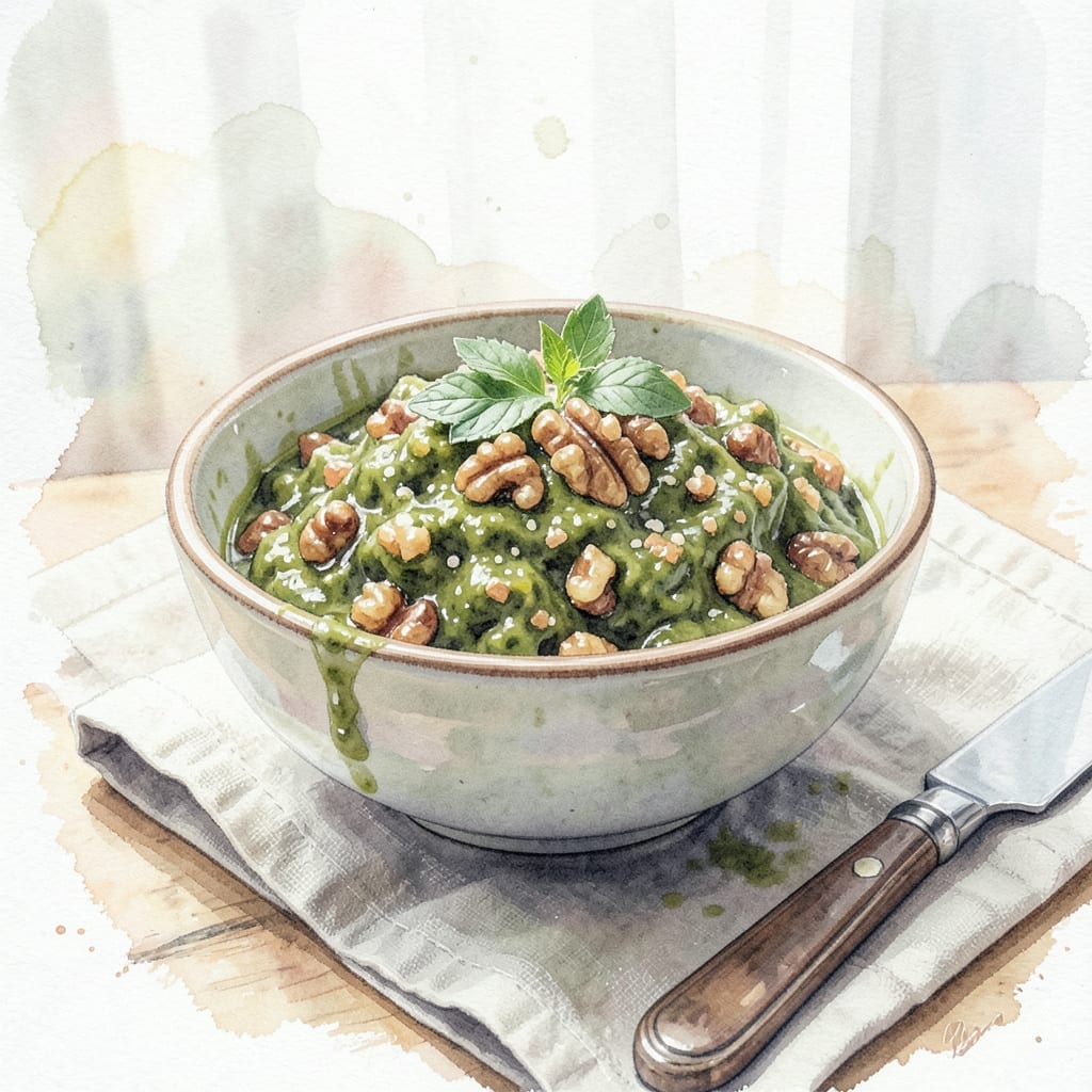 Walnut Pesto Recipe Without Basil: Nutty Richness With Spinach Twist Walnut Pesto Recipe Without Basil: Nutty Richness With Spinach Twist