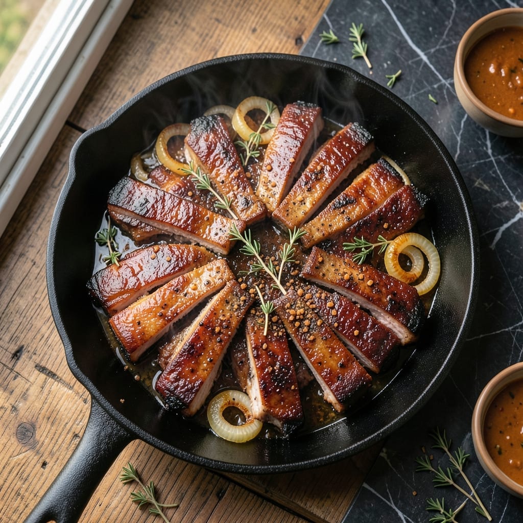 Pork Spare Ribs Recipe Oven Then Grill: Smoky Char With Fall-Off-Bone Tenderness