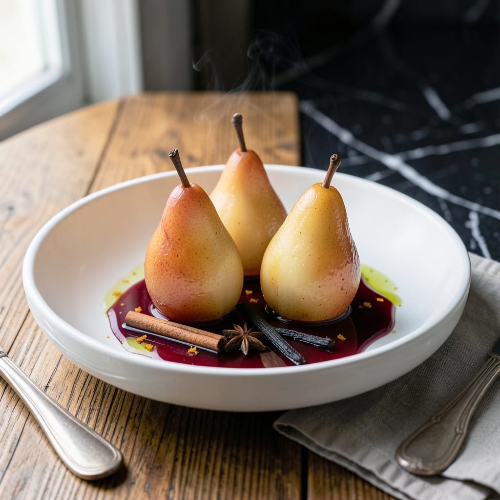 Pears in Red Wine Recipe Jamie Oliver: Spiced Poached Elegance Pears in Red Wine Recipe Jamie Oliver: Spiced Poached Elegance
