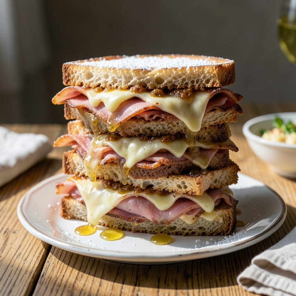 Recipe For Monte Cristo Sandwich: Crispy French Toast With Ham and Cheese Recipe For Monte Cristo Sandwich: Crispy French Toast With Ham and Cheese