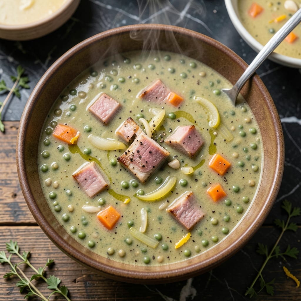 Pea Soup Recipe With Ham Bone Crock Pot: Slow-Cooked Hearty Bowl Pea Soup Recipe With Ham Bone Crock Pot: Slow-Cooked Hearty Bowl