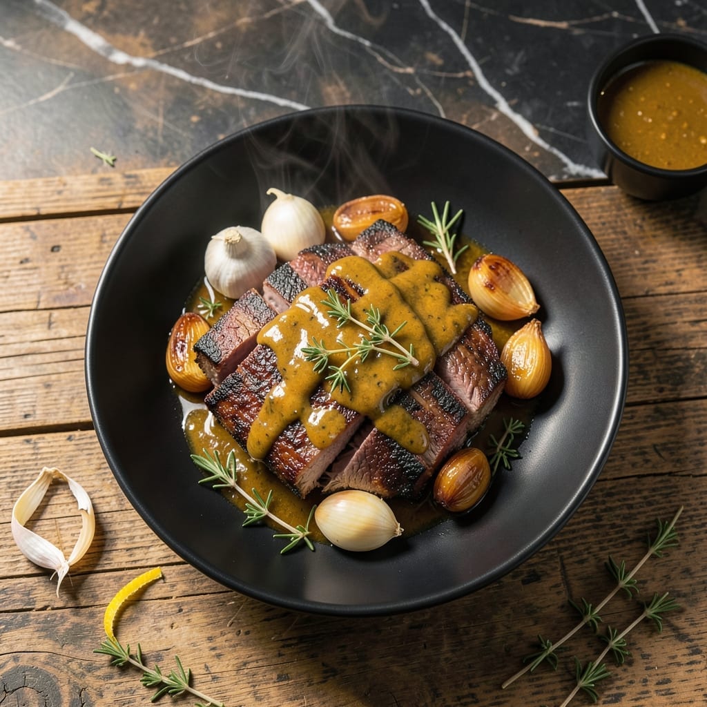 Brisket Recipe With Mustard: Tangy Glaze for Tender Slices Brisket Recipe With Mustard: Tangy Glaze for Tender Slices