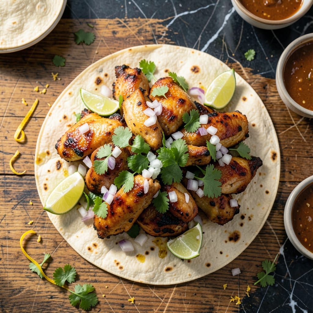 Street Taco Recipe Chicken: Zesty Corn Tortilla Bites With Charred Toppings