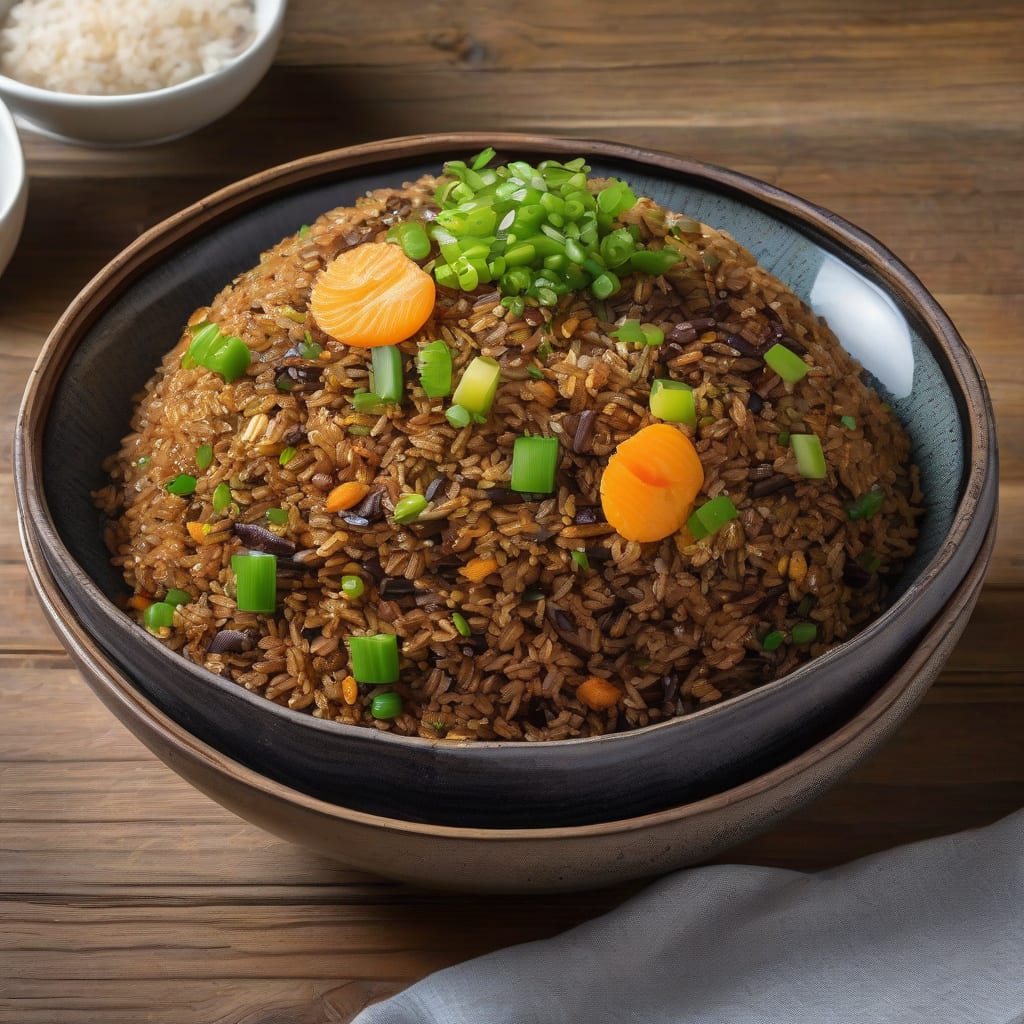 Dark Fried Rice Recipe: Umami Rich Chinese Style Comfort Food illustration with key details