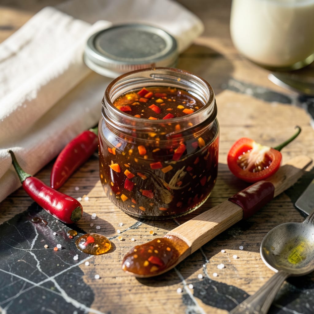 Datil Pepper Jelly Recipe: Sweet Heat Spread for Any Dish example with annotations