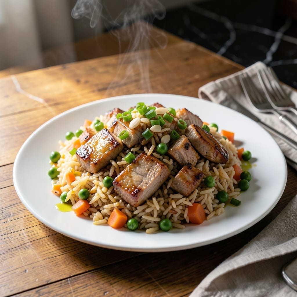 Pork Fried Rice Recipe With Leftover Pork Chops: Wok-Tossed Savory Bites