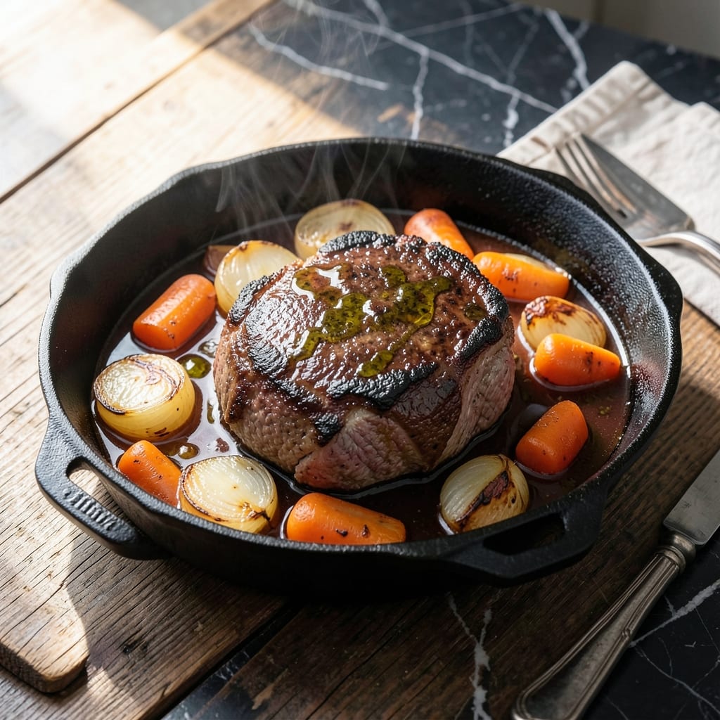 Pot Roast Recipe Oven Roasting Pan: Slow-Braised Beef With Rich Umami Depth