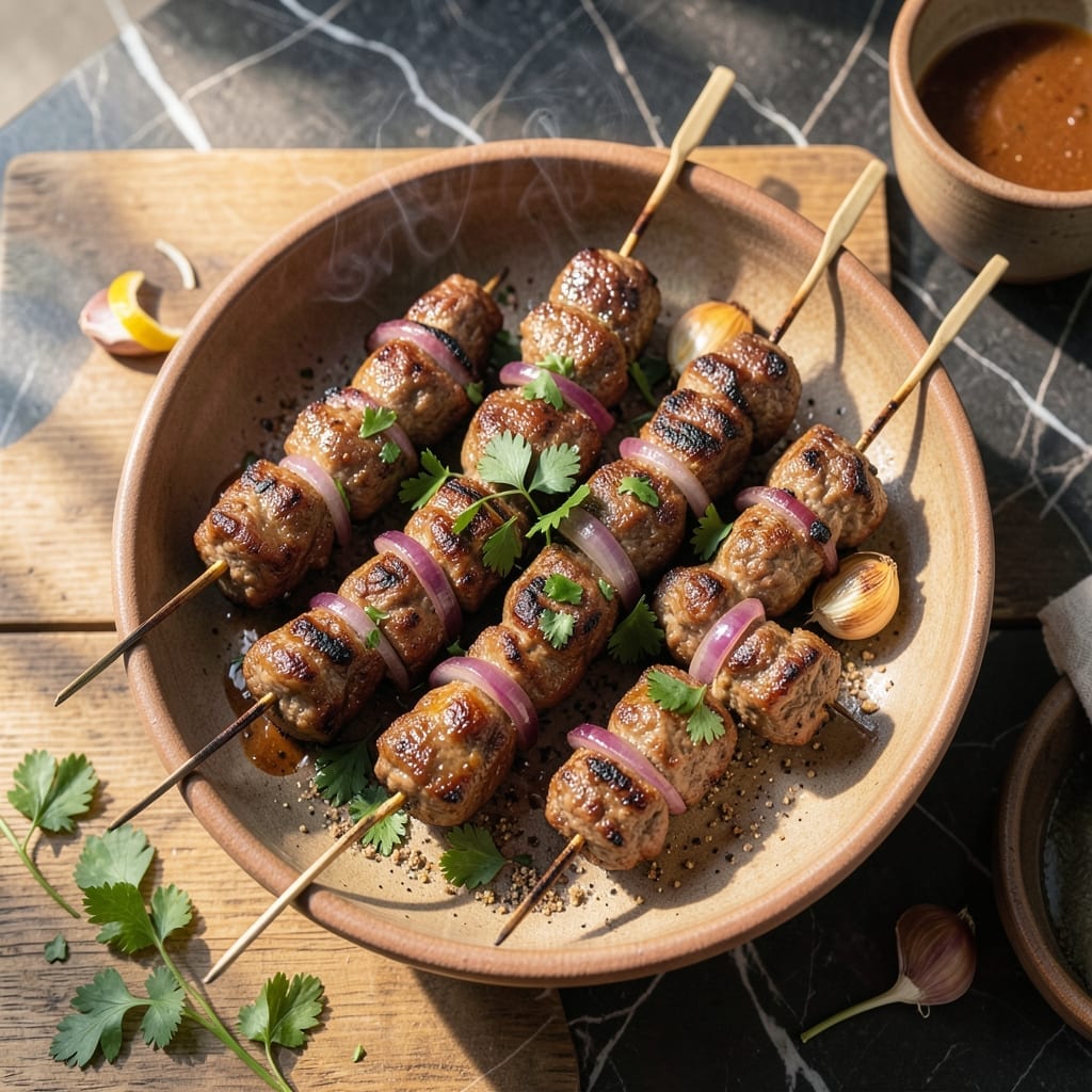 Beef Kebab Recipe Ground Beef: Skewered Spice-Infused Bites Beef Kebab Recipe Ground Beef: Skewered Spice-Infused Bites