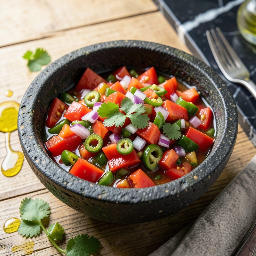 A Salsa Recipe Uses Green Pepper: Zesty Freshness With Every Bite A Salsa Recipe Uses Green Pepper: Zesty Freshness With Every Bite
