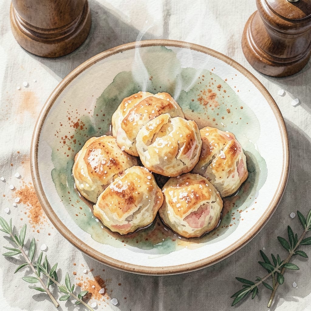Recipe For Apple Dumplings Made With Bisquick: Fluffy Biscuit Wrapped Spiced Apples