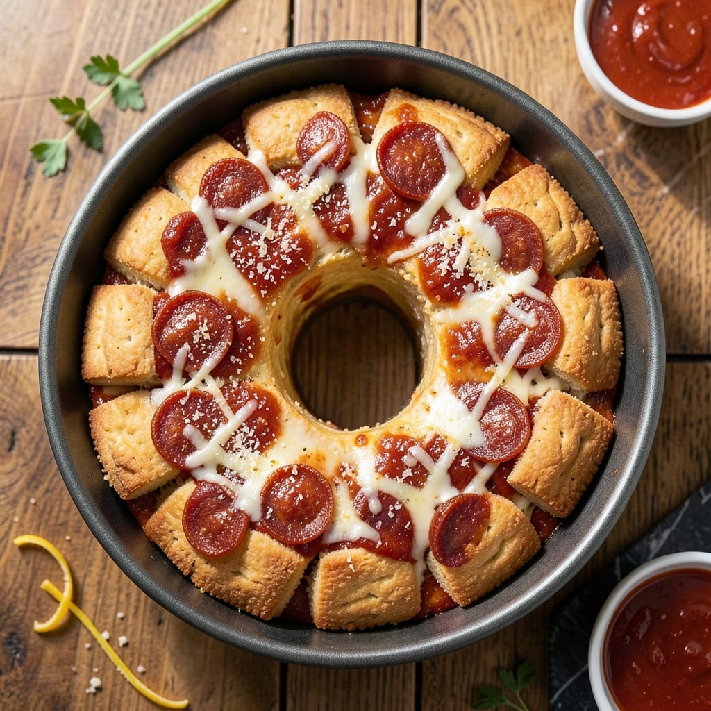 Pizza Monkey Bread Recipe With Biscuits: Cheesy Pull-Apart Party Snack Pizza Monkey Bread Recipe With Biscuits: Cheesy Pull-Apart Party Snack