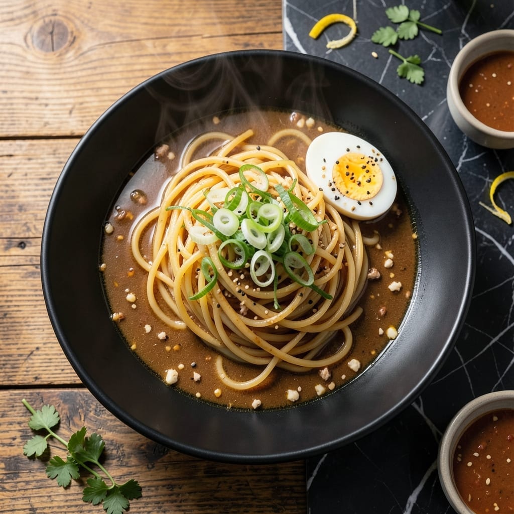 Ramen Spaghetti Recipe: Fusion Noodles with Rich Umami Broth
