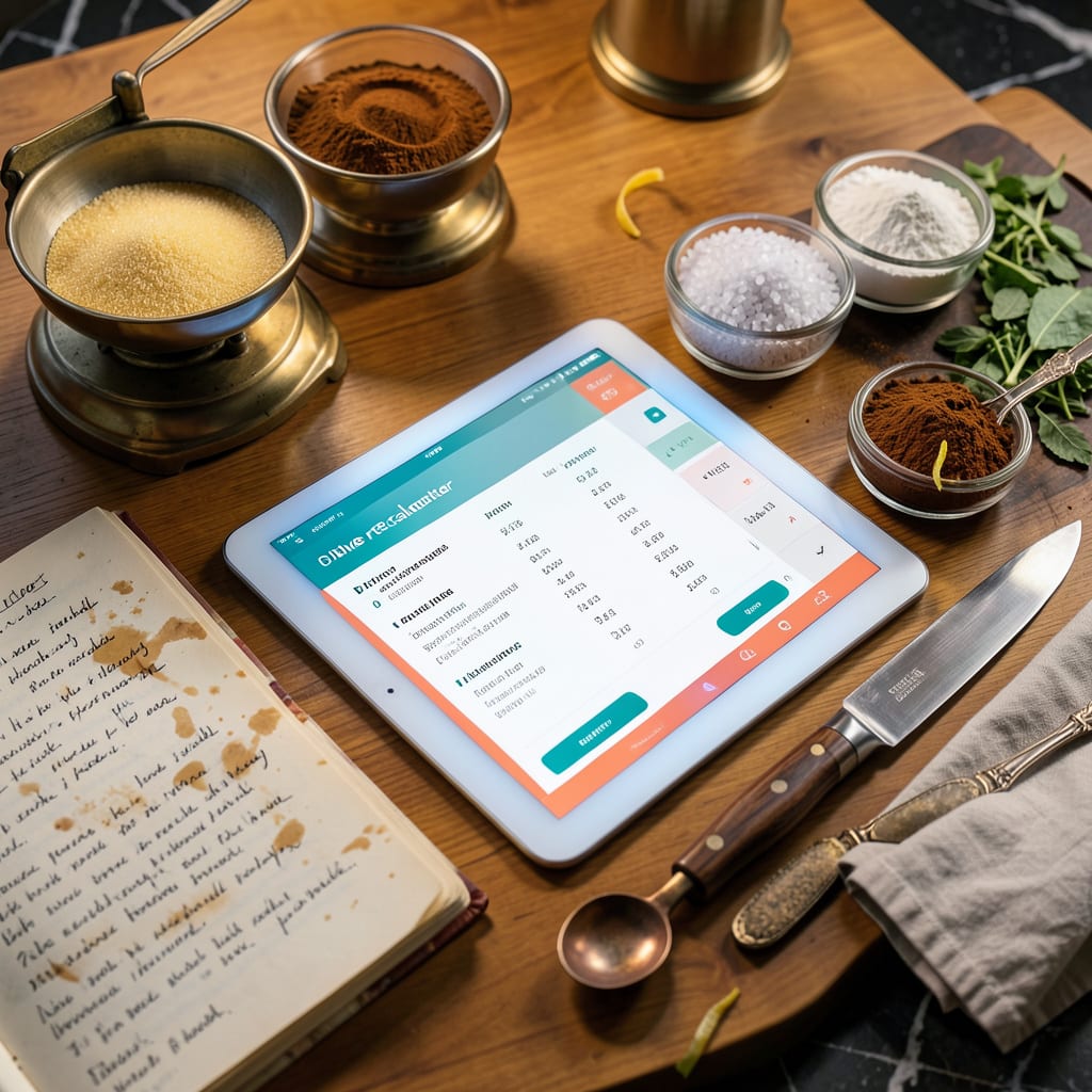 Comprehensive Divide Recipe Calculator: Quick Tool for Perfect Halving or Doubling visual reference