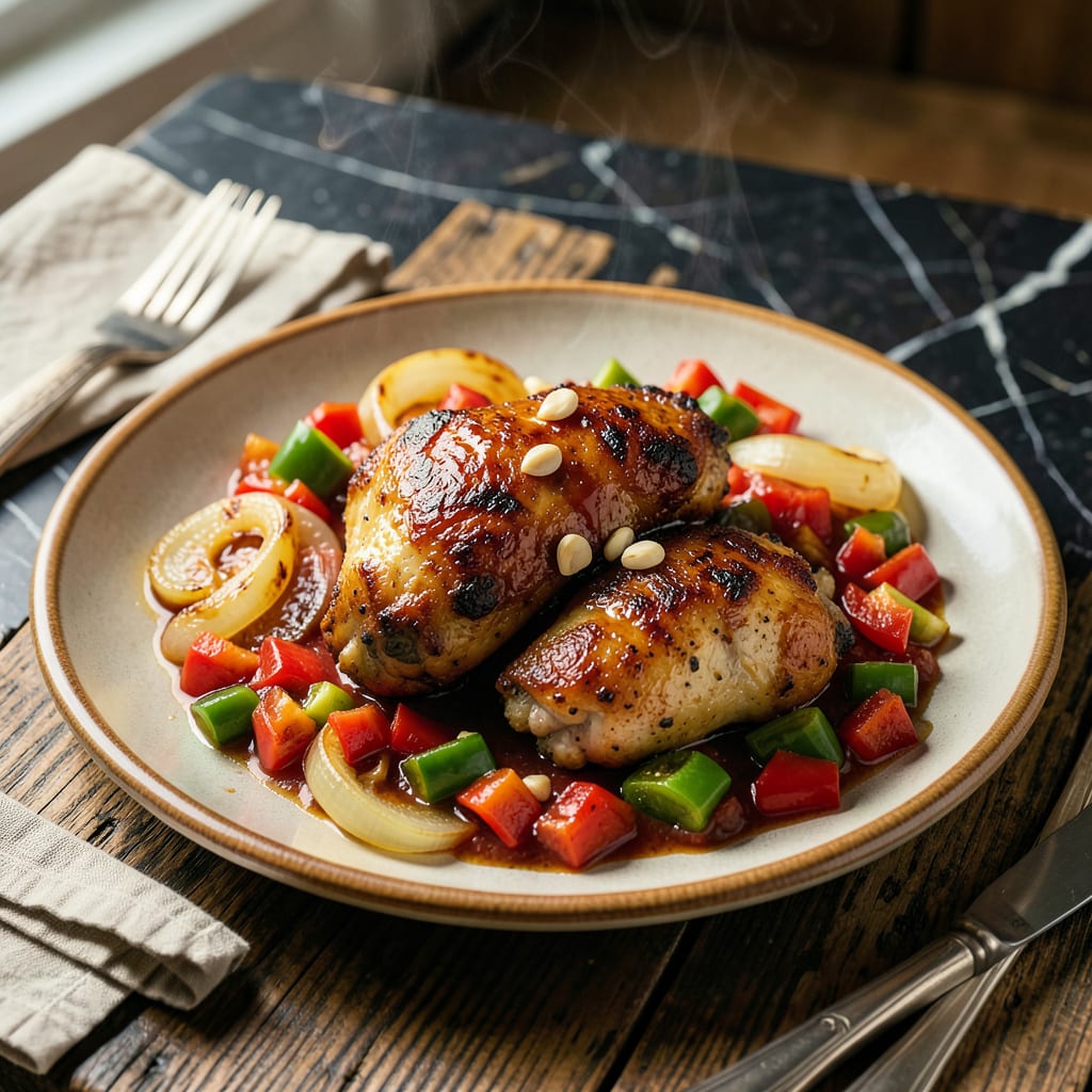 Dooky Chase Chicken Cacciatore Recipe: Creole Infused Hunter’s Stew illustration with key details