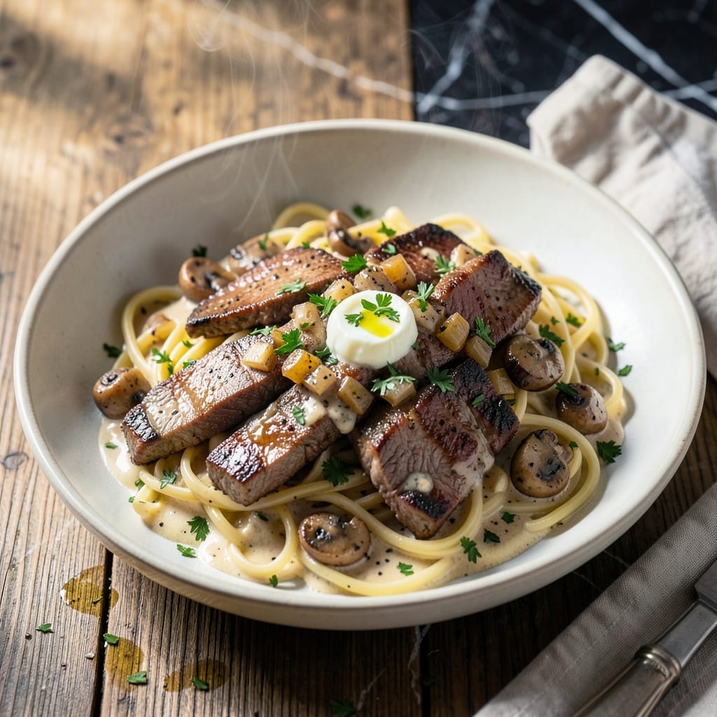 Beef Stroganoff Recipe: Tender Beef in Creamy Mushroom Sauce