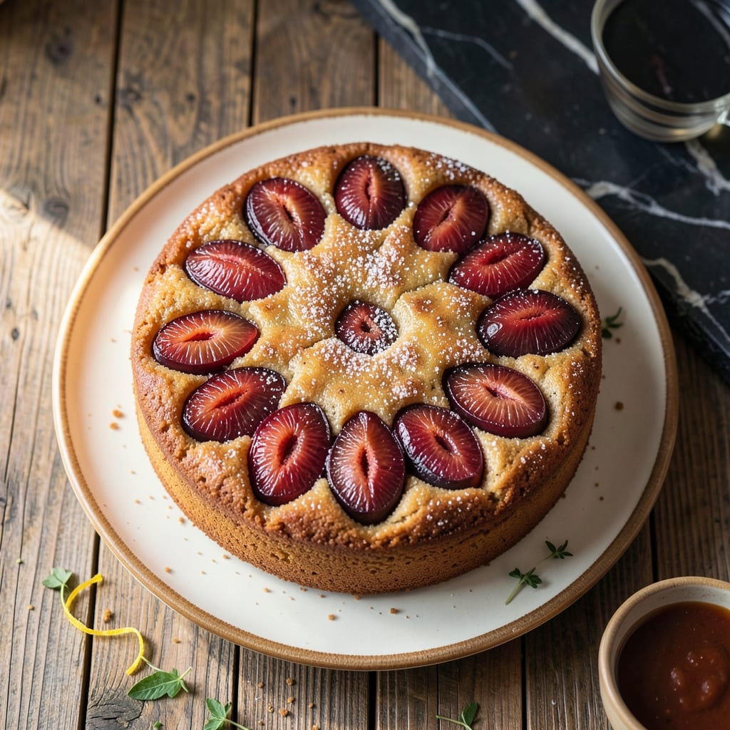 Plum Cake Recipe Vegan: Moist Crumb With Spiced Fruit Burst