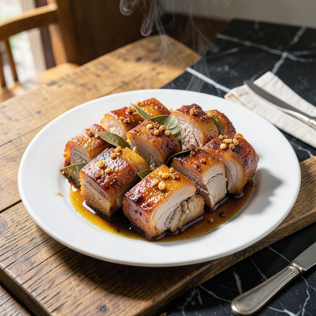 Pork Belly Recipe Philippines: Crispy Skin With Garlicky Adobo Glaze