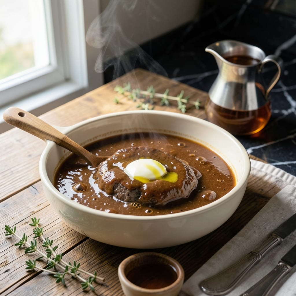 Pot Roast Gravy Recipe Cornstarch: Thick and Velvety Finish for Roasts