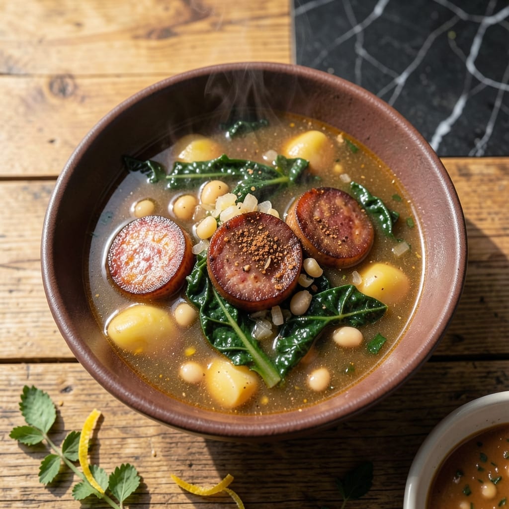 Portuguese Kale Soup Recipe New Bedford: Traditional Chouriço and Potato Stew