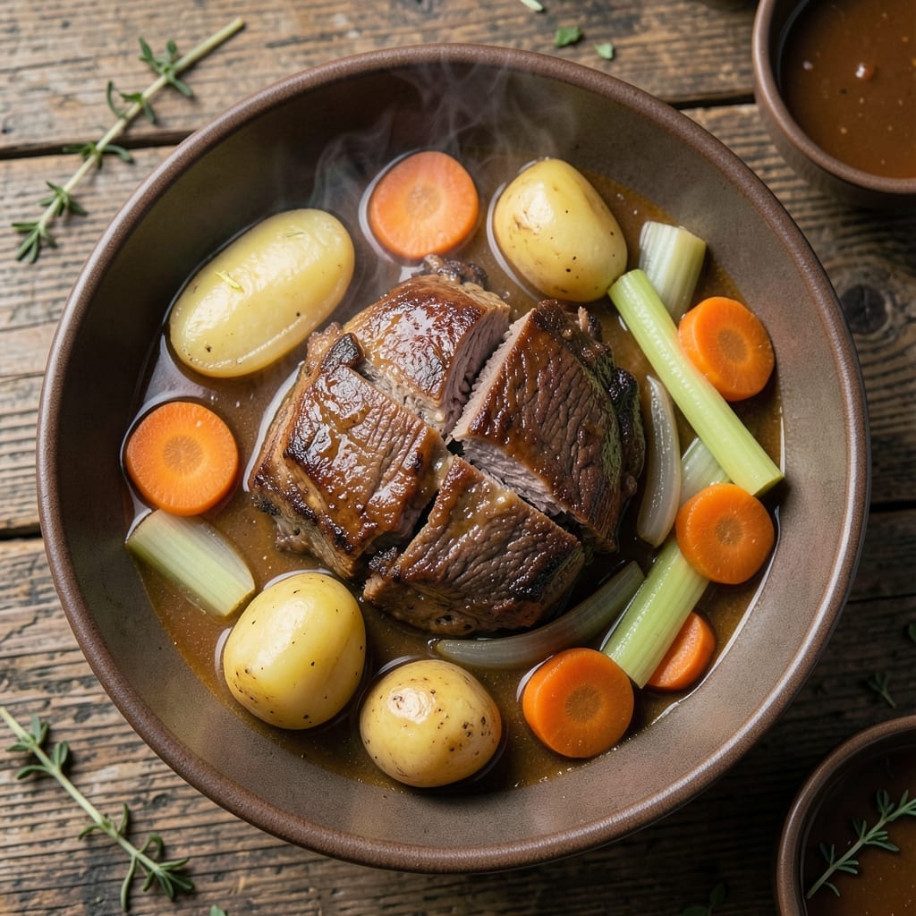 Pot Roast Stew Recipe Crock Pot: Slow-Cooked Melting Tenderness with Rustic Gravy