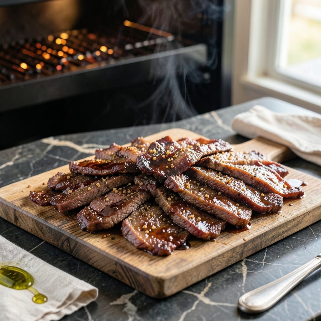 BBQ Beef Jerky Recipe Smoker: Chewy Spice-Infused Strips in Hours
