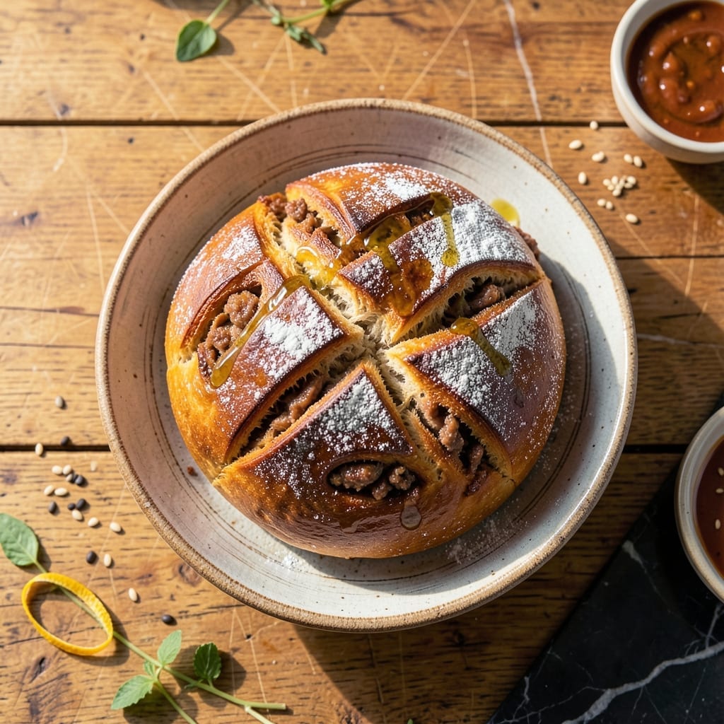 Meat Bread Recipe: Savory Loaf With Herbed Filling