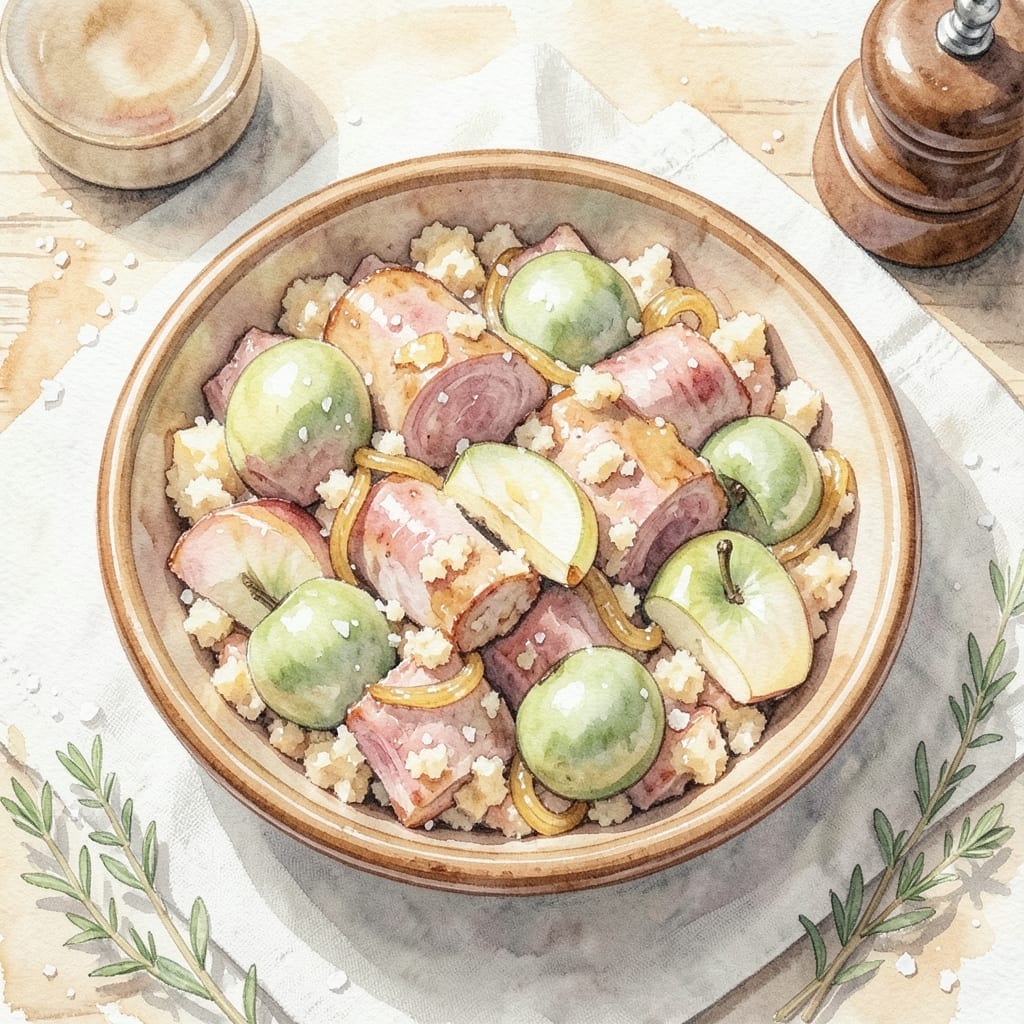 Pork and Apple Stuffing Recipe UK: British Pub-Style Savory Sweetness