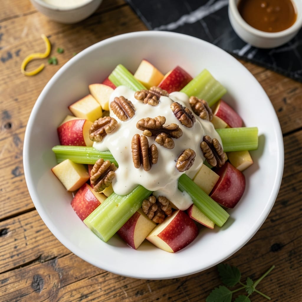 Recipe for Waldorf Salad With Apples and Walnuts: Classic Creamy Crunch Revived