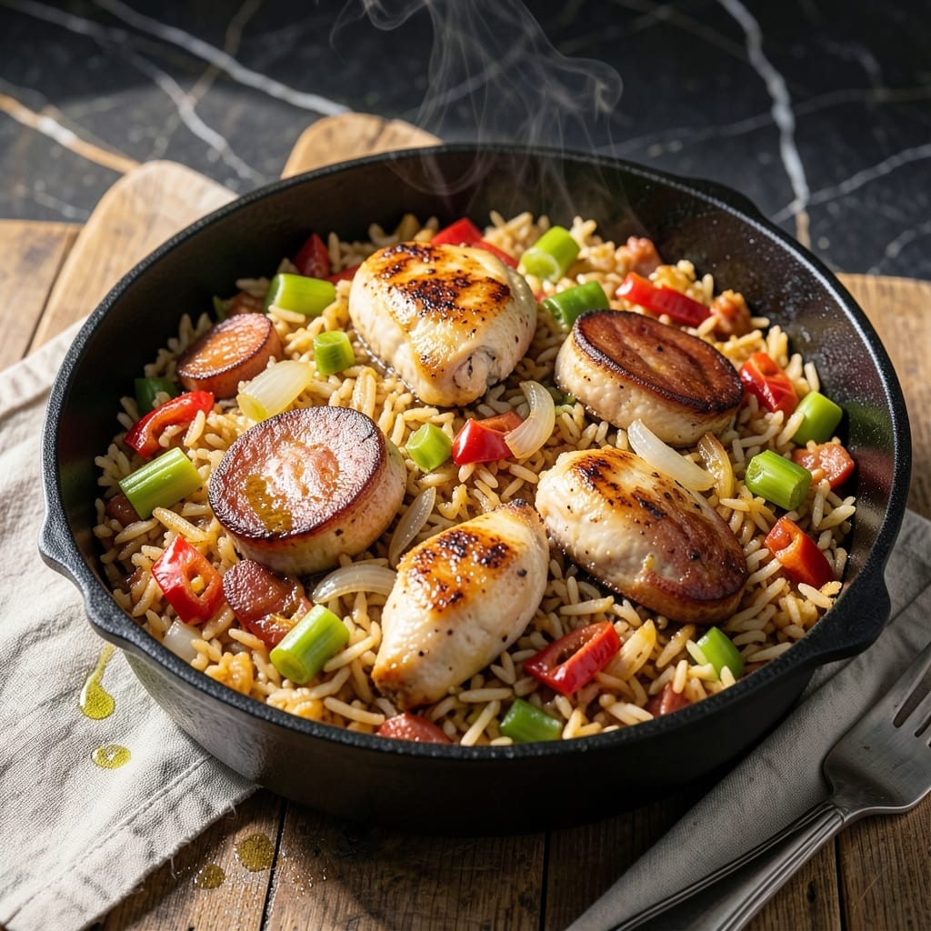 Authentic Jambalaya Recipe: Spicy Andouille and Chicken One-Pot Delight