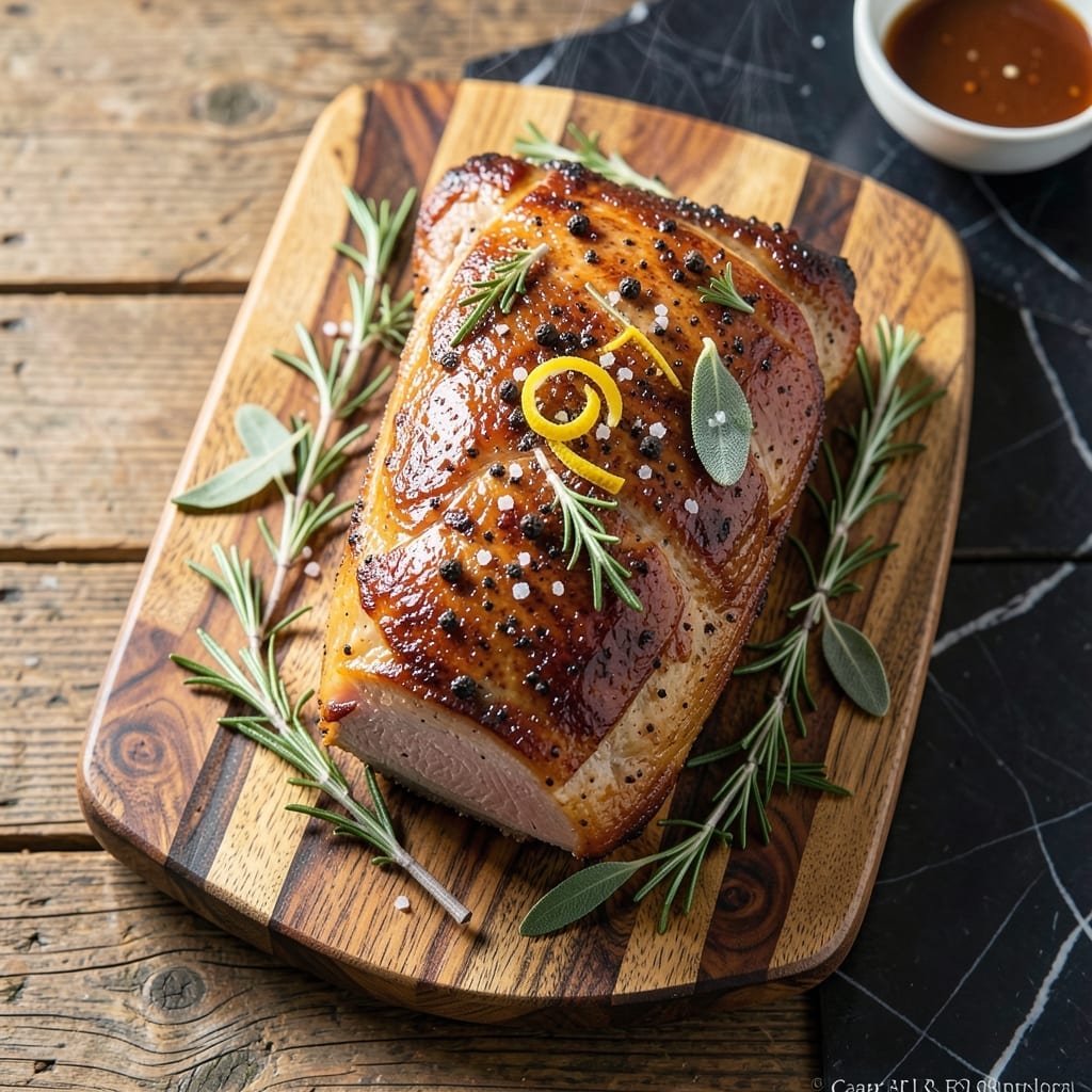 Pork Loin Rib Roast Recipe Oven: Herb-Crusted Elegance with Juicy Slices