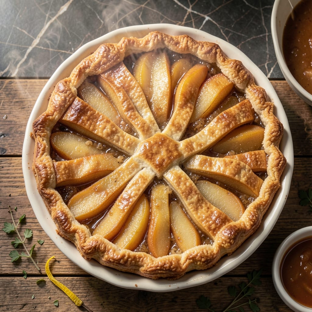 Pear Pie Recipe With Canned Pears: Flaky Crust and Spiced Filling Pear Pie Recipe With Canned Pears: Flaky Crust and Spiced Filling