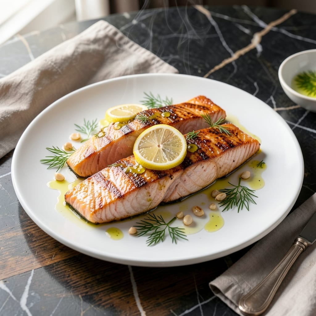 Salmon Recipe Dinner: Pan-Seared with Garlic Butter Glaze