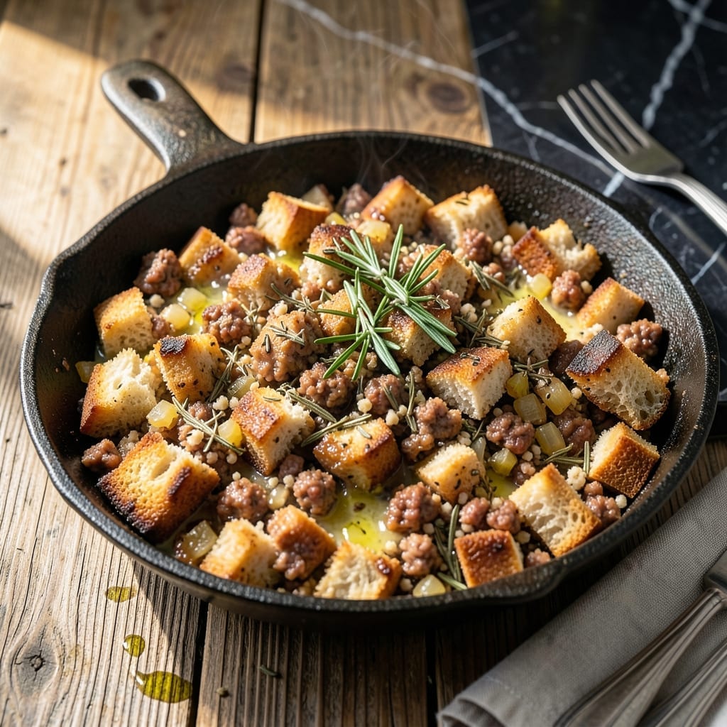 Sausage Stuffing Recipe Sage: Savory Bread Crumbs With Aromatic Herbs Sausage Stuffing Recipe Sage: Savory Bread Crumbs With Aromatic Herbs