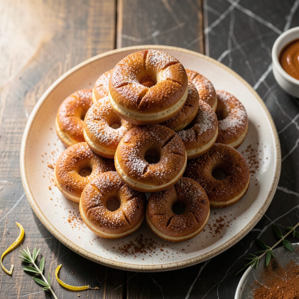 Complete Easy Baked Donuts Recipe: Fluffy Pillows with Cinnamon Sugar Coating overview image