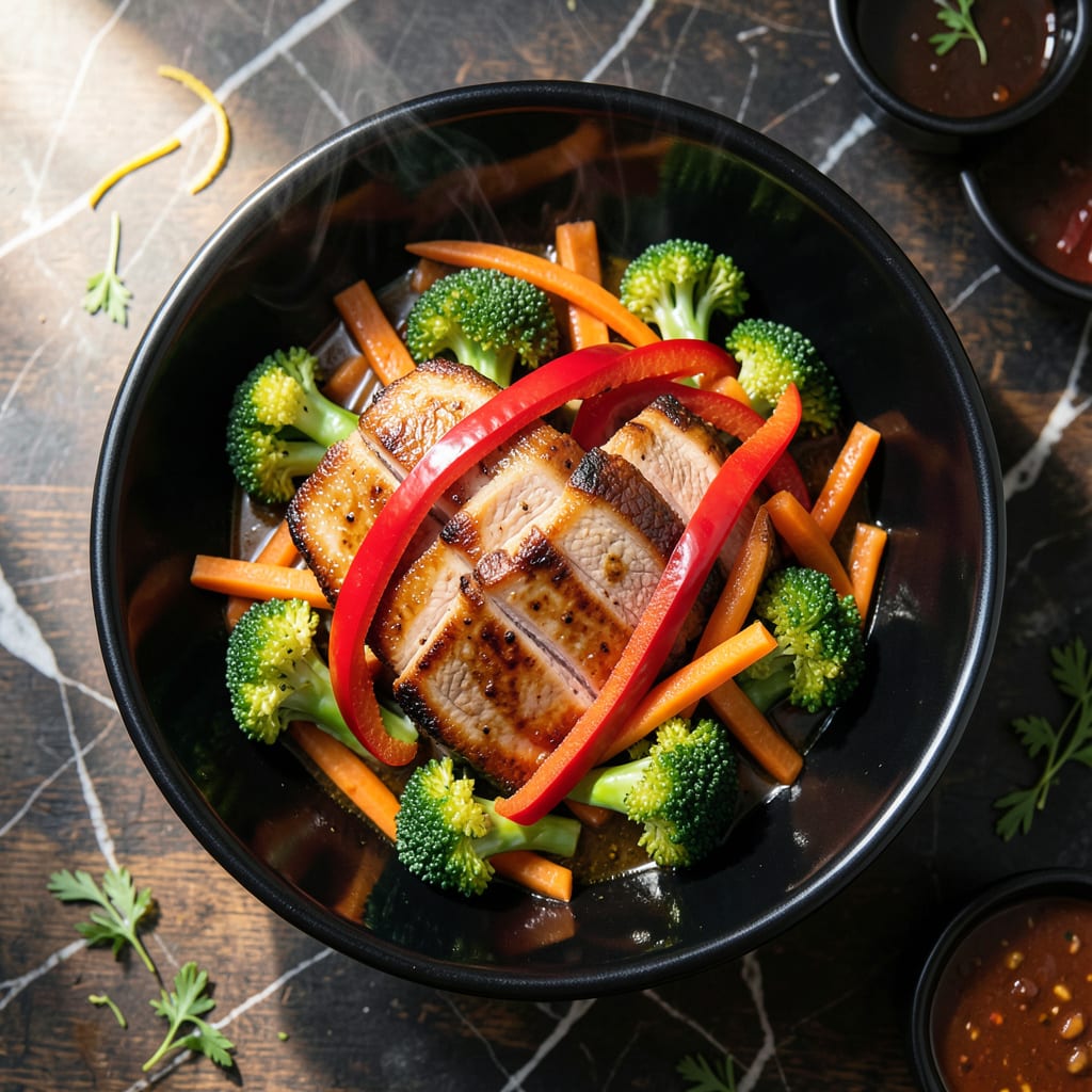 Comprehensive easy pork stir fry recipe visual reference